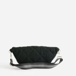 Sac banane noir sherpa bouclette