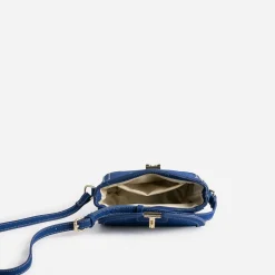 Sac bandoulière bleu petit format