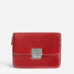 Sac bandoulière rouge foncé