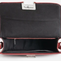 Sac bandoulière rouge foncé