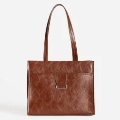 Sac cabas TEXTO marron