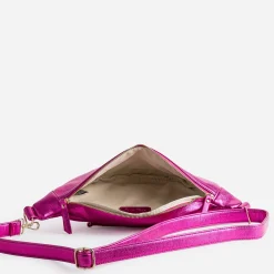 Sac-banane TEXTO fuchsia métallisé
