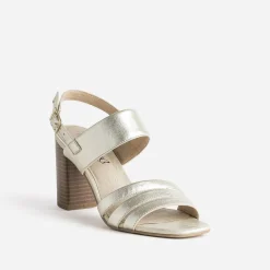 Sandale à talon CAPRICE dorée en cuir