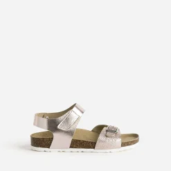 Sandale anatomique BUGGY rose cuivrée cuir