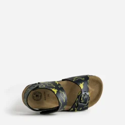 Sandale anatomique BUGGY marine motif dinosaures