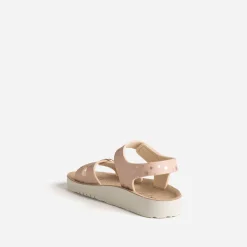 Sandale anatomique GEOX rose pois pailletés