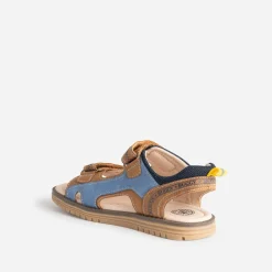 Sandale BUGGY marron et bleue