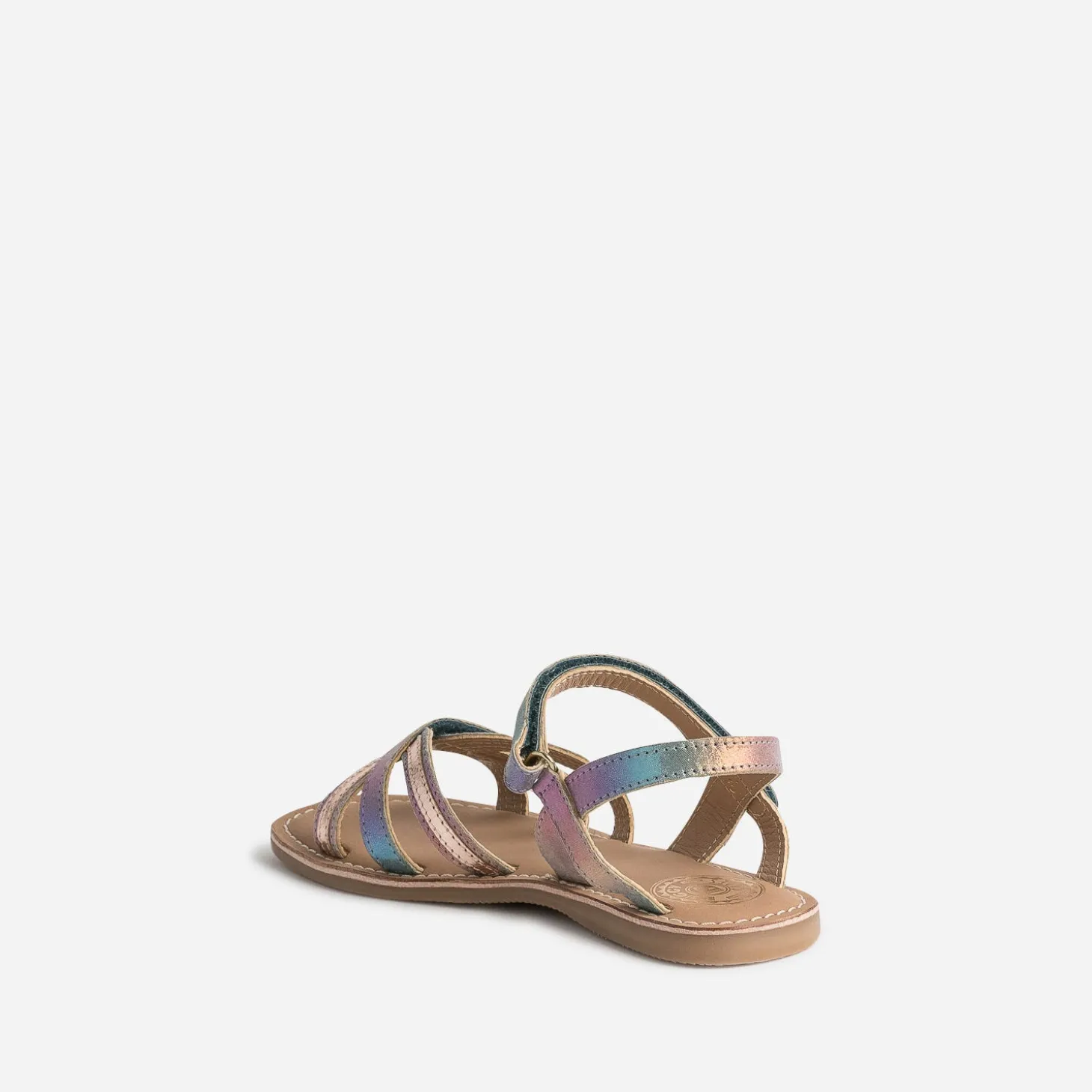 Sandale BUGGY multicolore cuir irisé