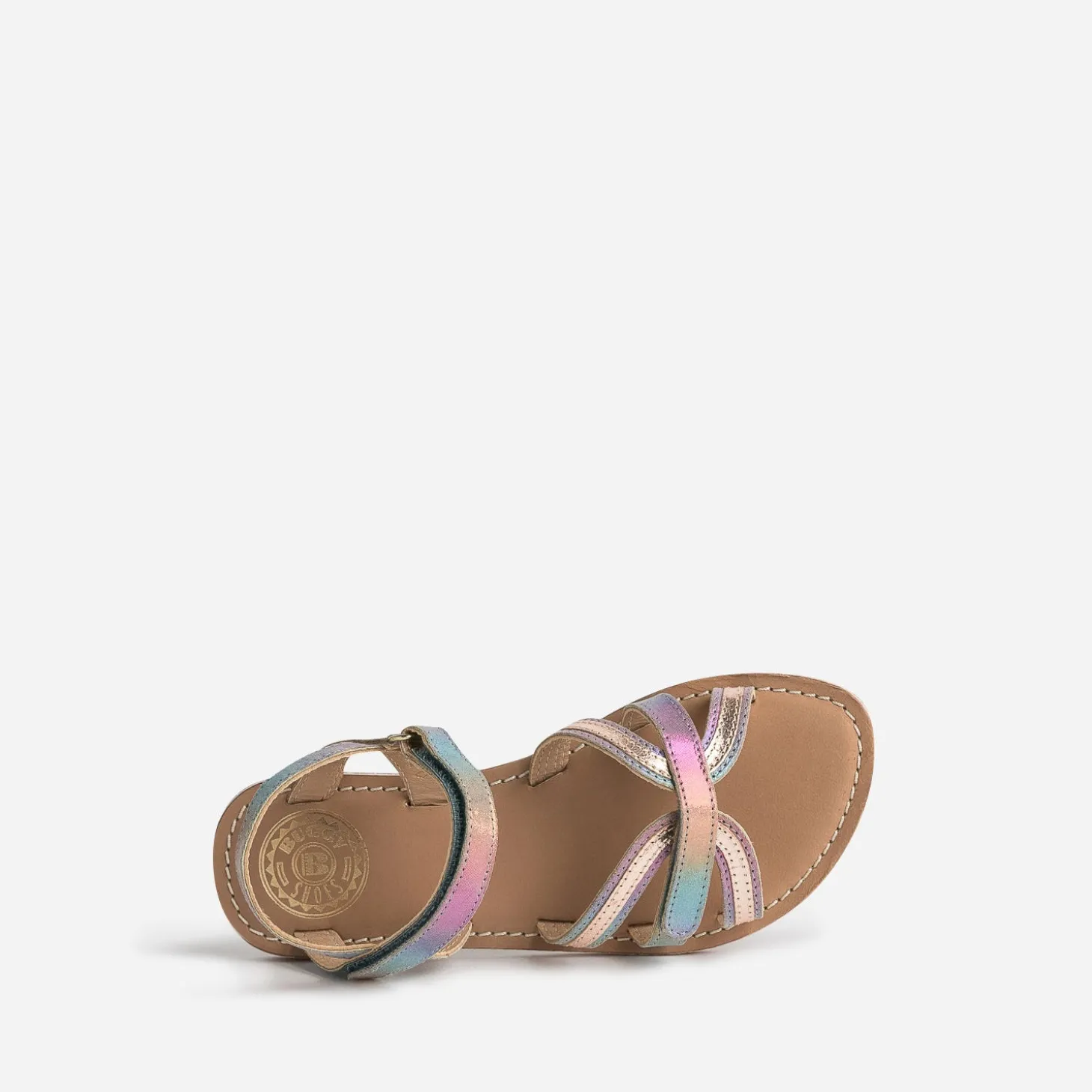 Sandale BUGGY multicolore cuir irisé