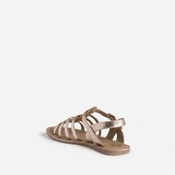 Sandale BUGGY rose cuivré en cuir