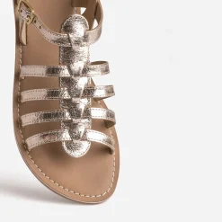 Sandale BUGGY rose cuivré en cuir