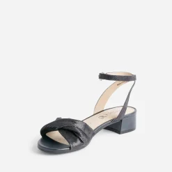 Sandale CAPRICE marine cuir effet python verni