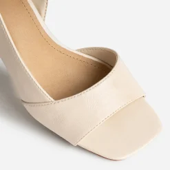 Sandale écru cut-out