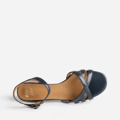 Sandale ERAM FLEX bleu marine en cuir