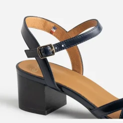 Sandale ERAM FLEX bleu marine en cuir