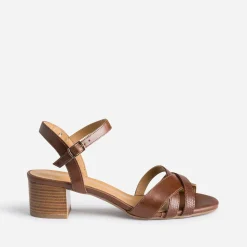 Sandale ERAM FLEX marron en cuir