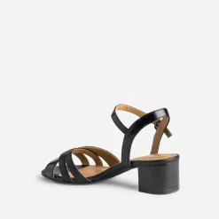 Sandale ERAM FLEX noire en cuir