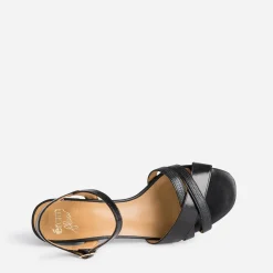 Sandale ERAM FLEX noire en cuir
