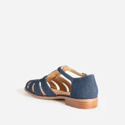 Sandale fisherman marine denim brut