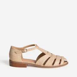 Sandale fishermann beige tressé