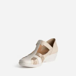 Sandale FRANCE ARNO beige cuir