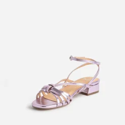 Sandale lilas métallisée