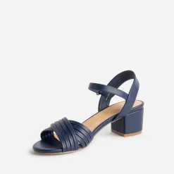 Sandale marine à brides tressées