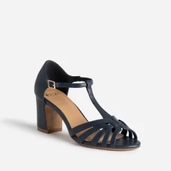 Sandale marine à talon