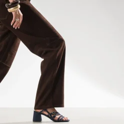 Sandale marine en jean