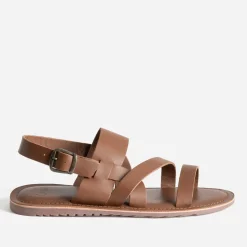 Sandale marron cuir éco-conçu