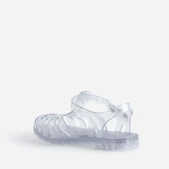 Sandale MEDUSE grise pailletée en plastique