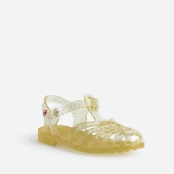 Sandale MEDUSE jaune pailletée en plastique