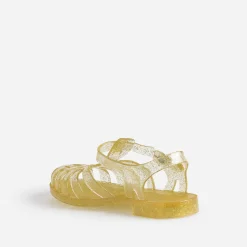 Sandale MEDUSE jaune pailletée en plastique