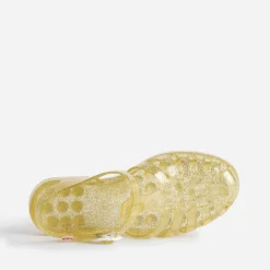 Sandale MEDUSE jaune pailletée en plastique