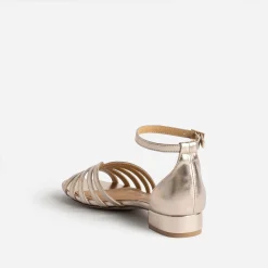 Sandale or à multibrides