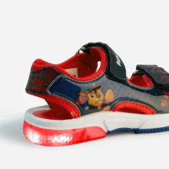 Sandale PAT PATROUILLE marine et rouge semelle lumineuse