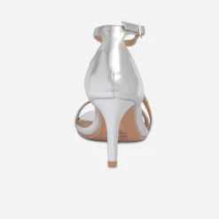 Sandale TEXTO argent à talon fin