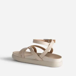 Sandale TEXTO beige à bride croisée cheville