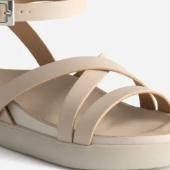 Sandale TEXTO beige à bride croisée cheville