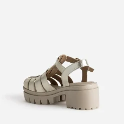 Sandale TEXTO dorée semelle épaisse crantée