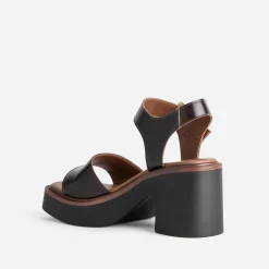 Sandale TEXTO marron cuir