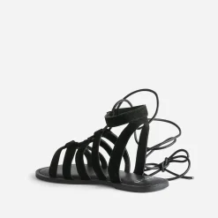 Sandale TEXTO noire cuir velours