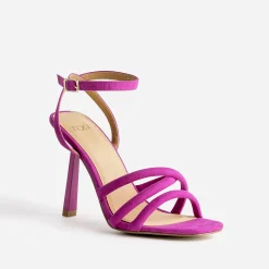 Sandale TEXTO rose fuchsia à talon fin