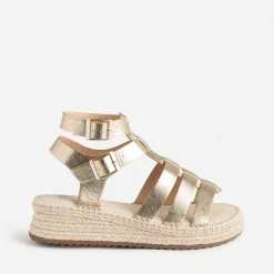 Sandale-spartiate TEXTO dorée