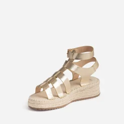 Sandale-spartiate TEXTO dorée