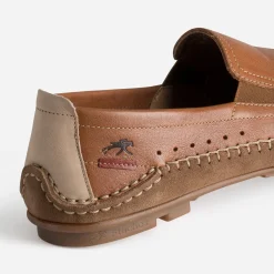 Slip-on FLUCHOS cognac cuir