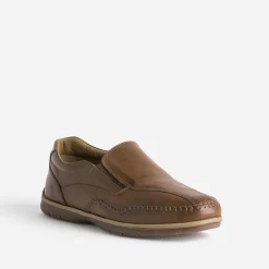 Slip-on FRANCE ARNO marron en cuir