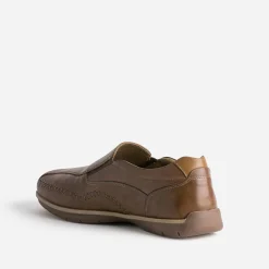Slip-on FRANCE ARNO marron en cuir