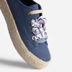 Sneakers en toile bleue