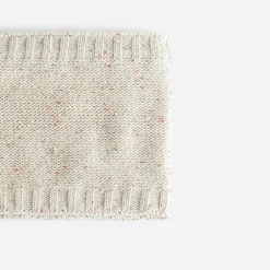 Snood beige chiné doublé polaire